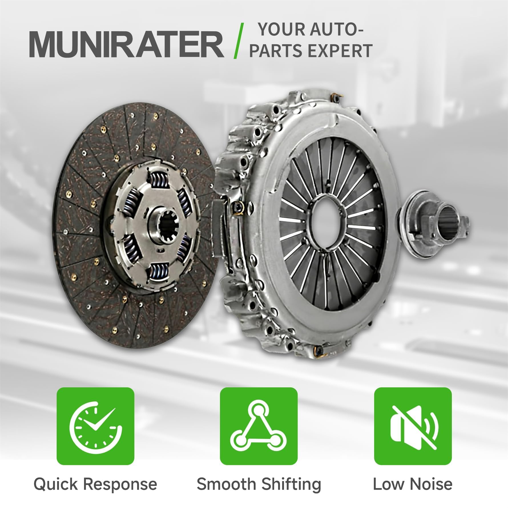 munirater clutch disc closeup highlighting balanced surface for reduced vibration