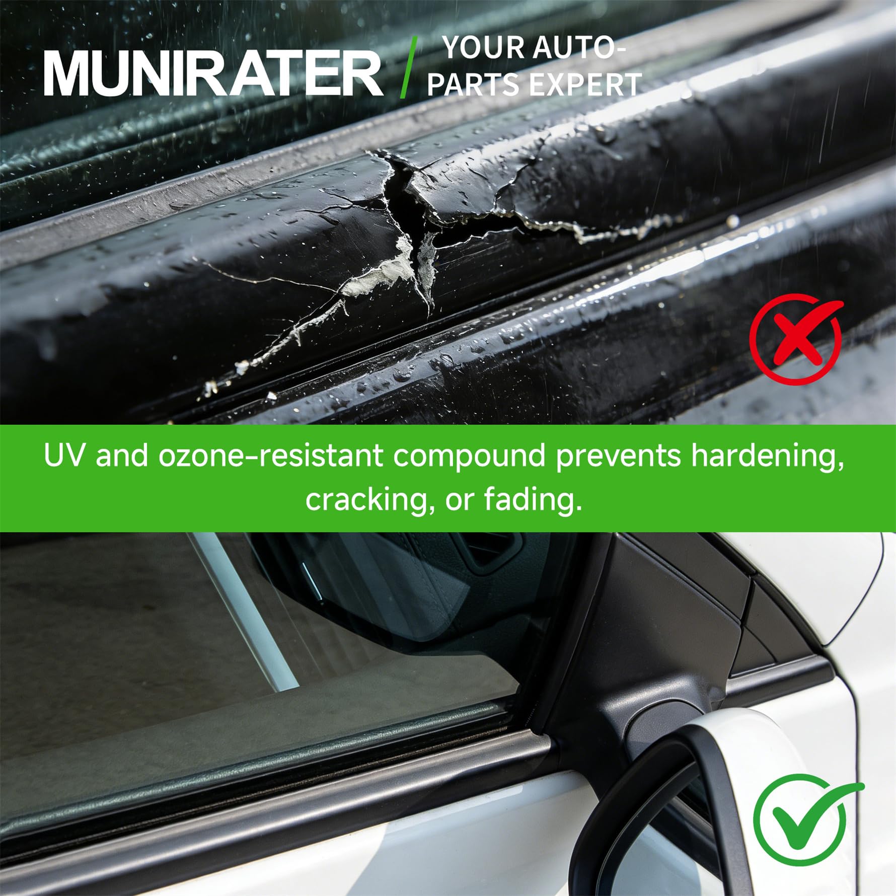 munirater lifestyle shot of RA-V4 driving, emphasizing quieter cabin and improved seal