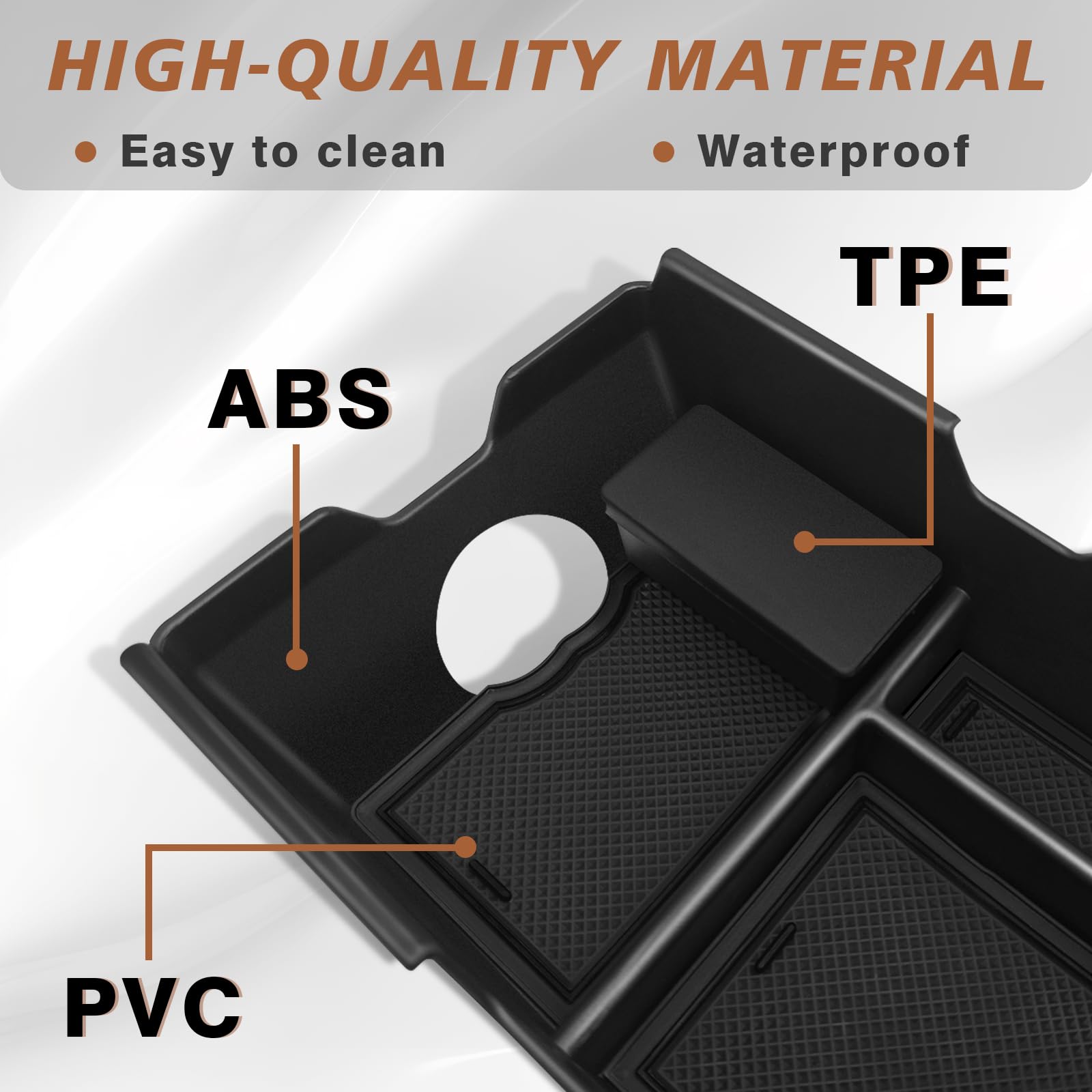 Muslogy view of hidden under-tray storage offering extra capacity and neat concealment