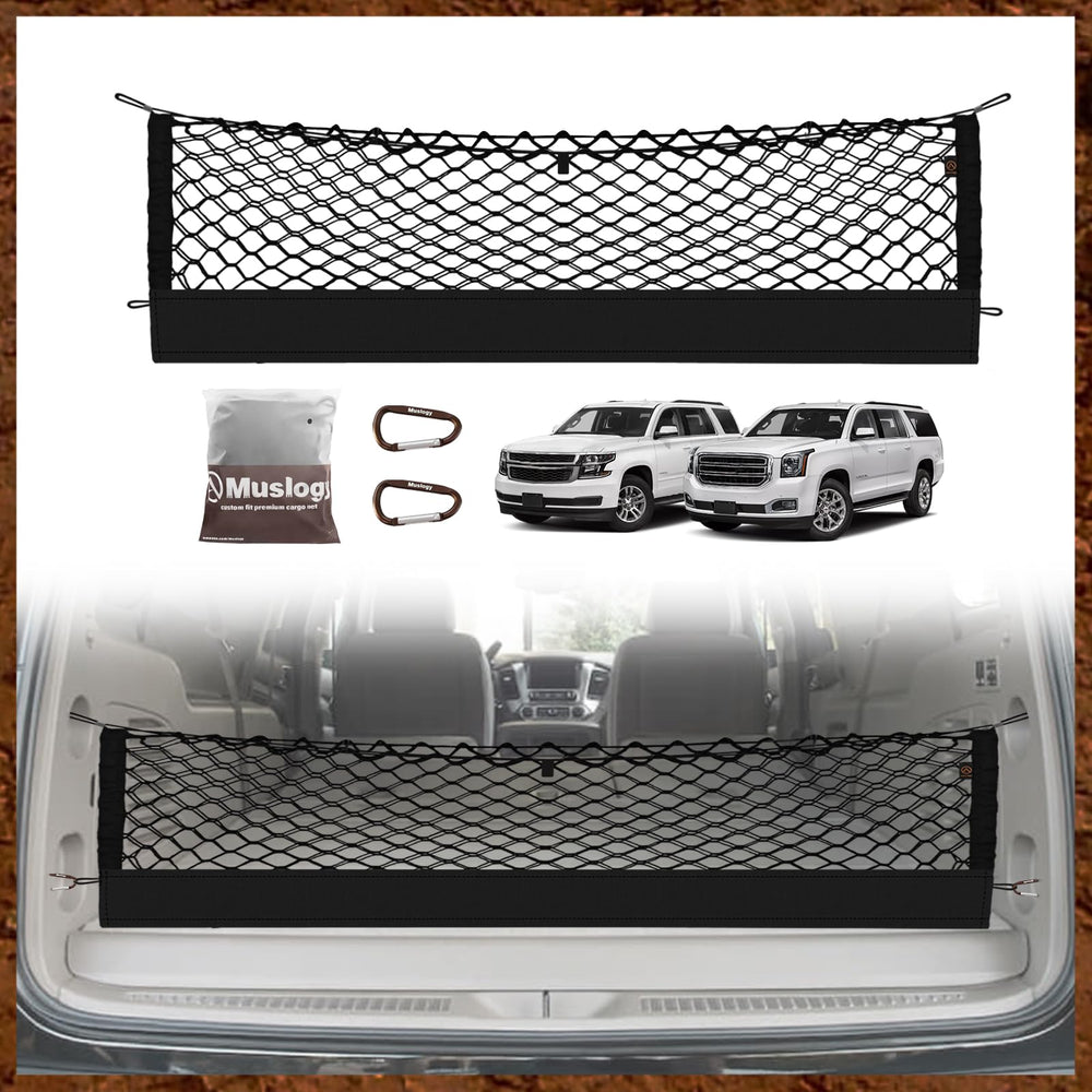Muslogy front packaging for Chevy Suburban Yukon XL showing product and benefit