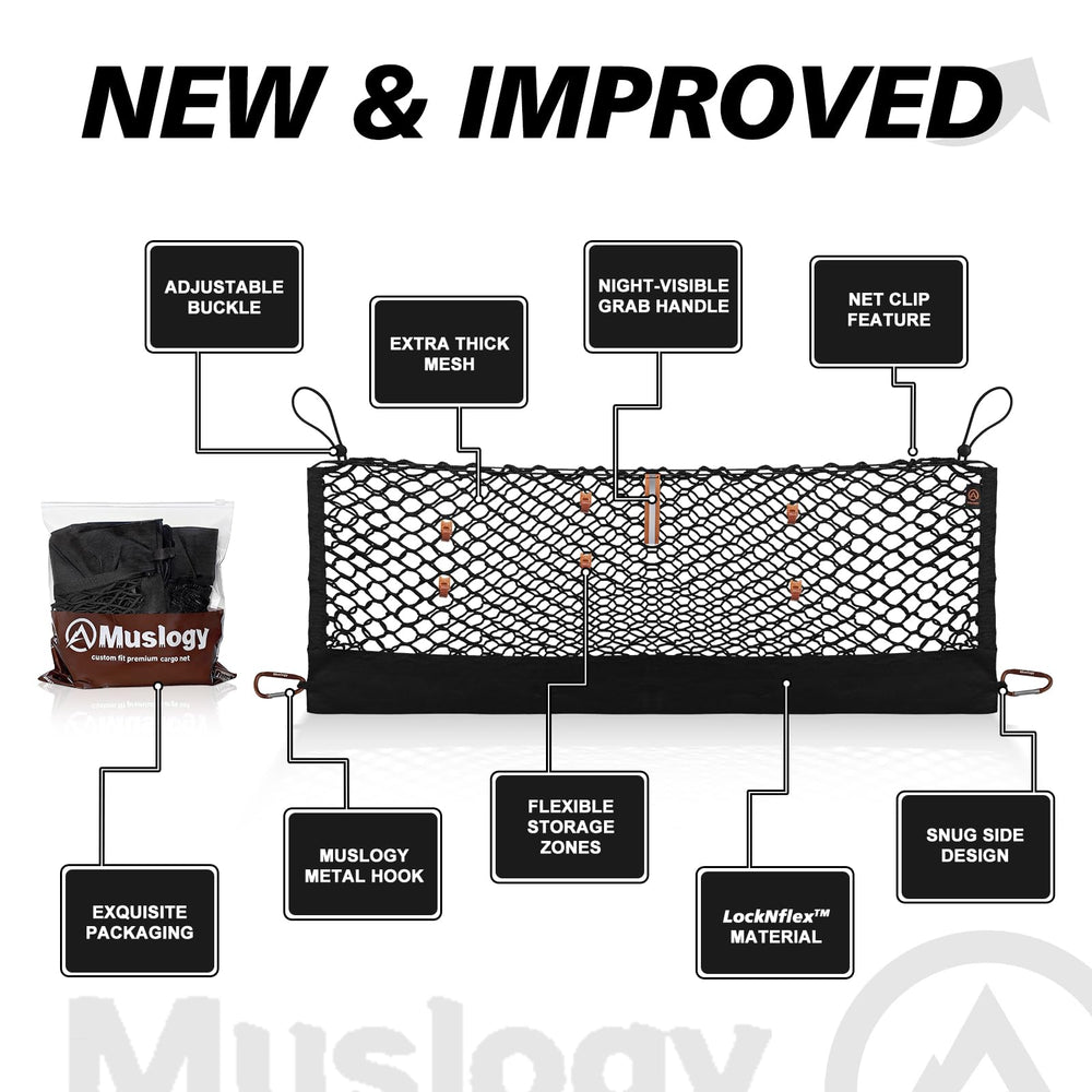 Muslogy metal hooks attached to OEM anchors give secure, tool-free installation