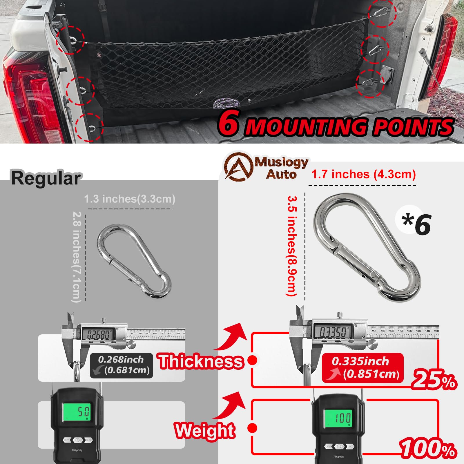 Muslogy net restraining groceries and tools to prevent shifting