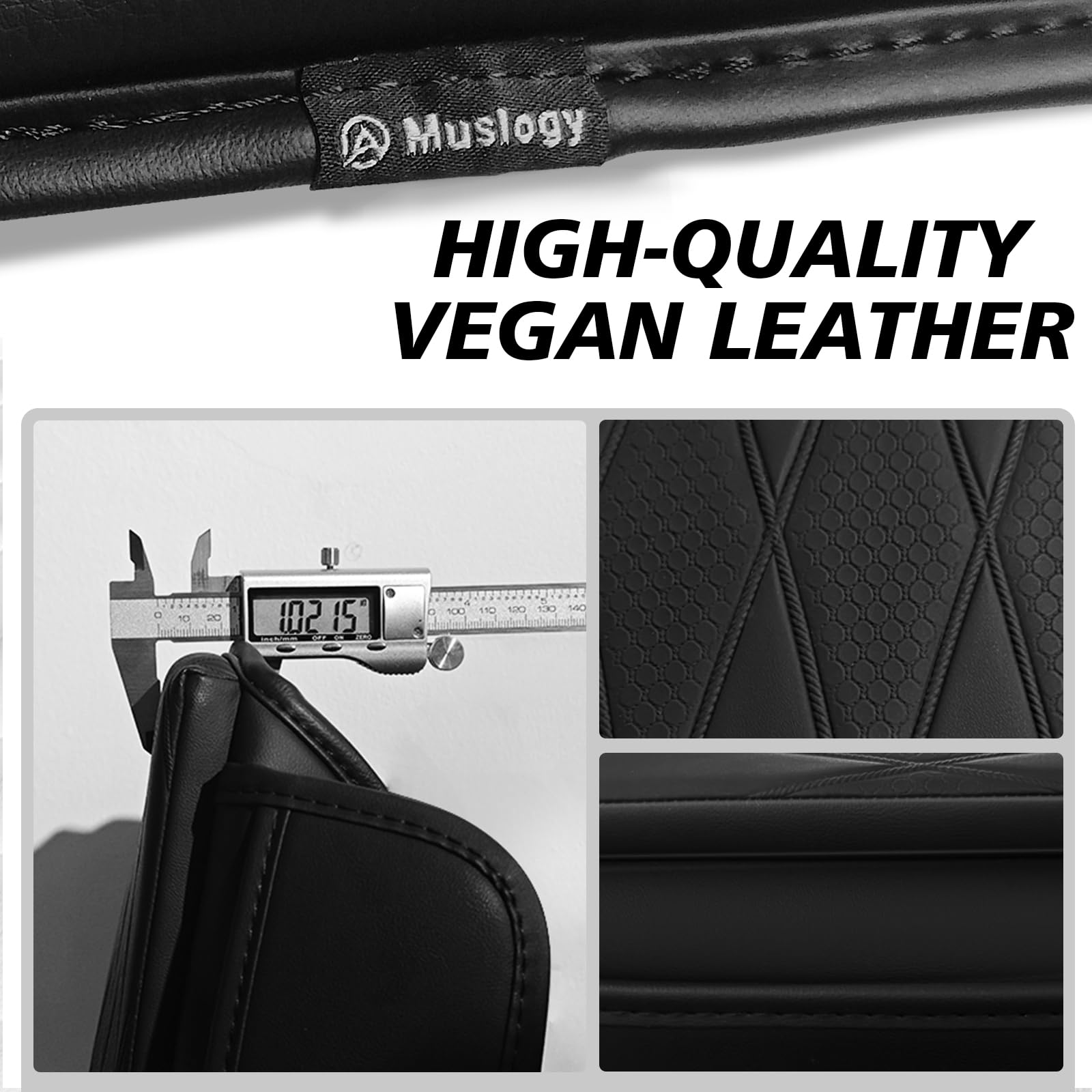 Muslogy side profile showing 1-inch thickness for improved arm comfort