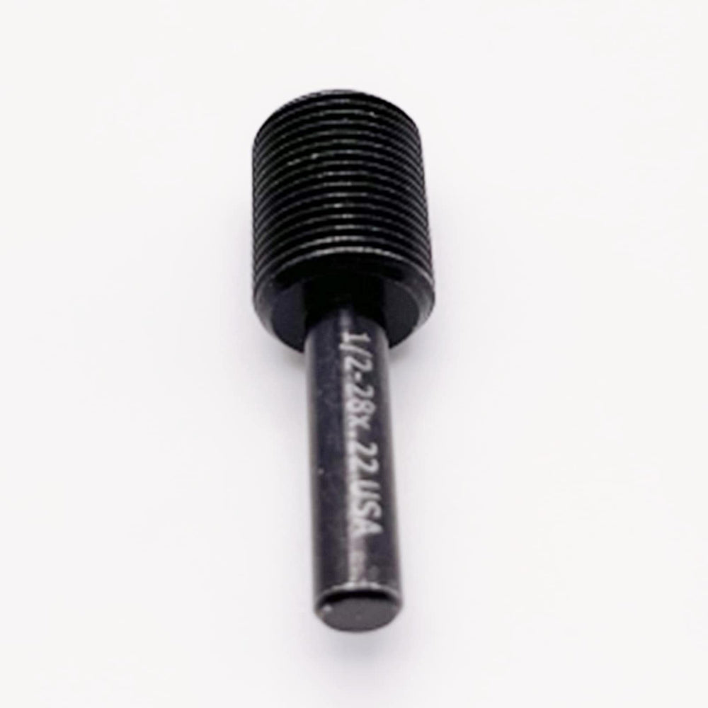 MUUP detailed view of 1/2-28 thread profile showing precise machining for alignment