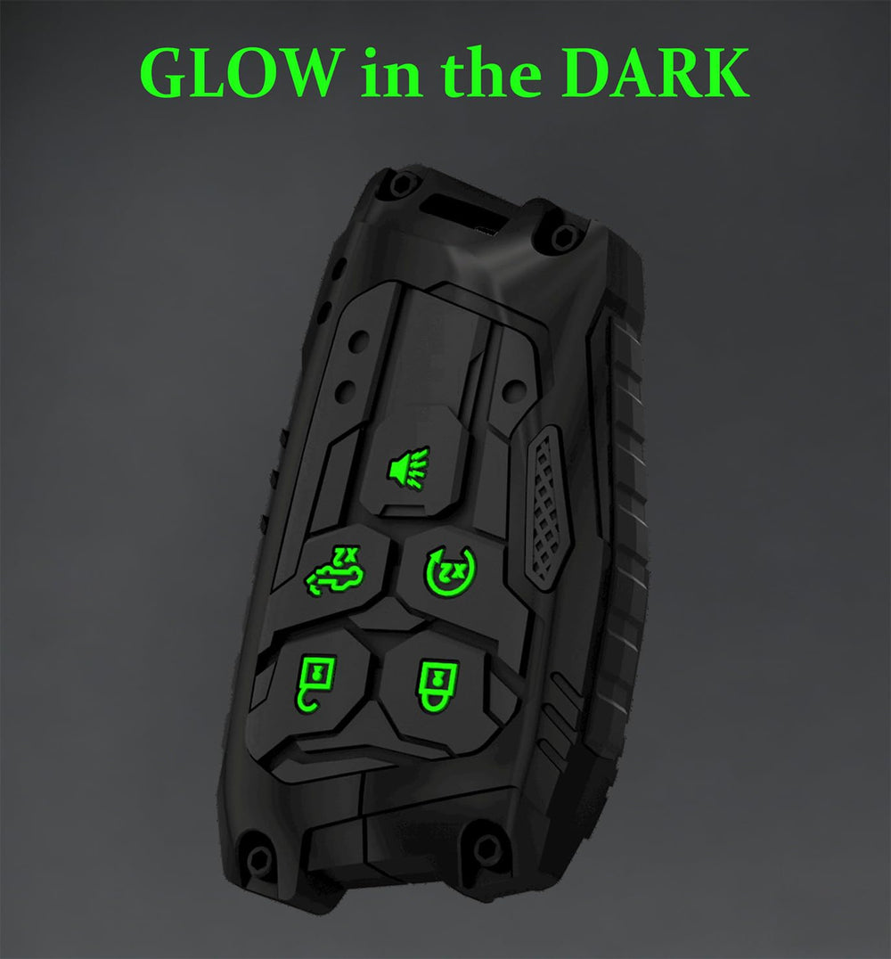 Muxkenper lifestyle night glow showing fluorescent buttons to find keys easily