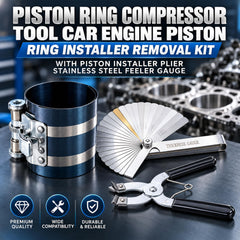 MWMNUN stainless-steel feeler gauge and wrench laid out to measure gaps and adjust compressor accurately