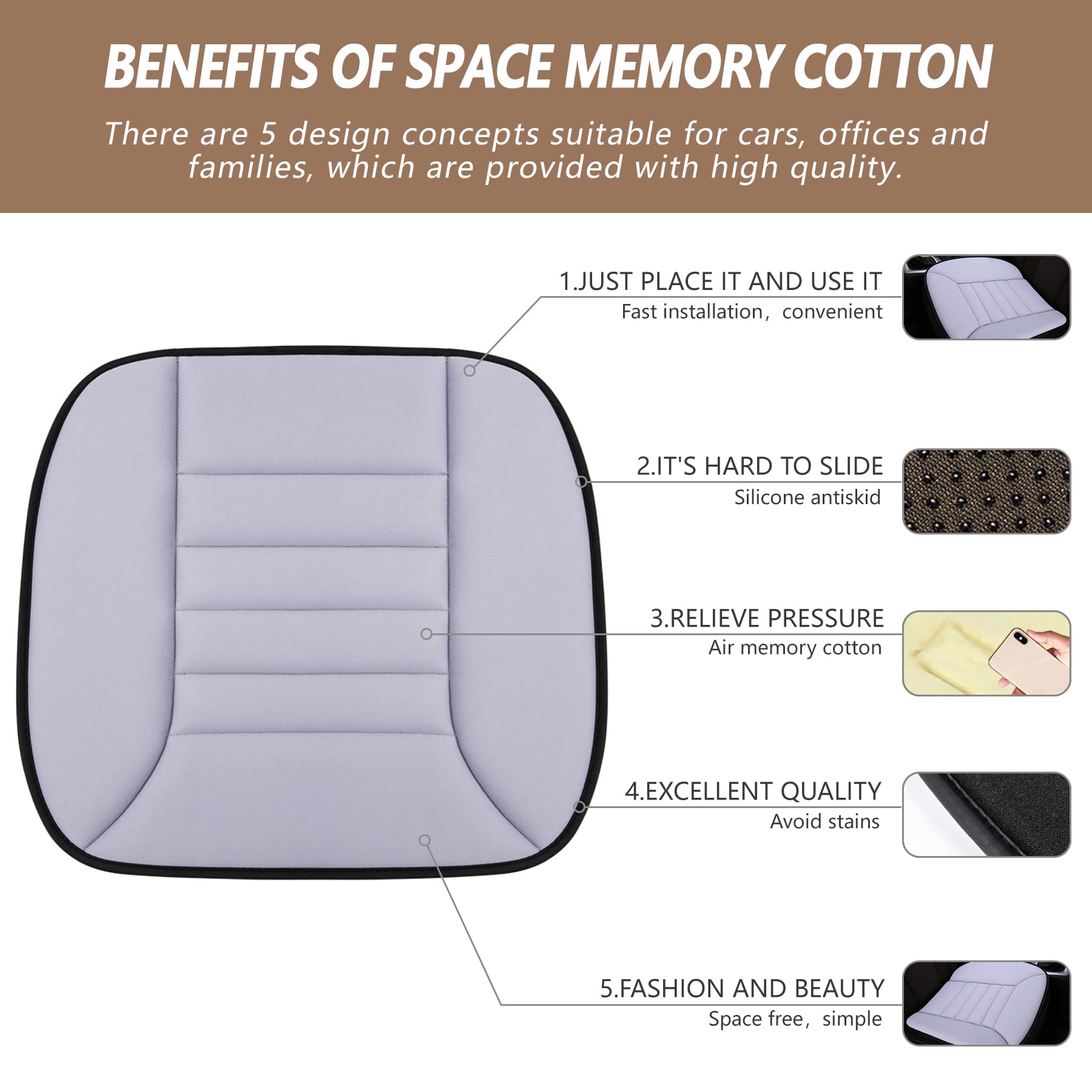 MYFAMIREA close-up of memory foam texture highlighting soft support