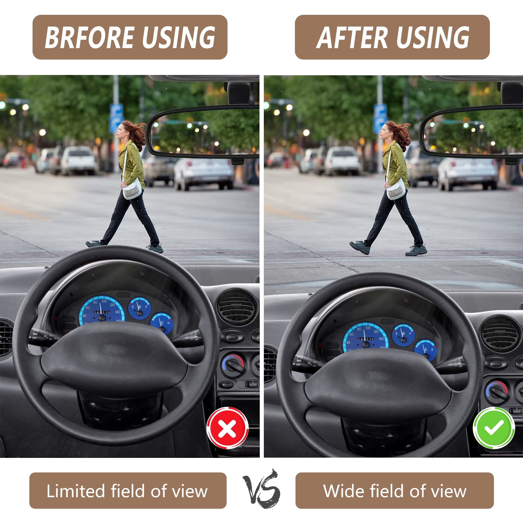MYFAMIREA cushion installed in car driver seat for improved comfort
