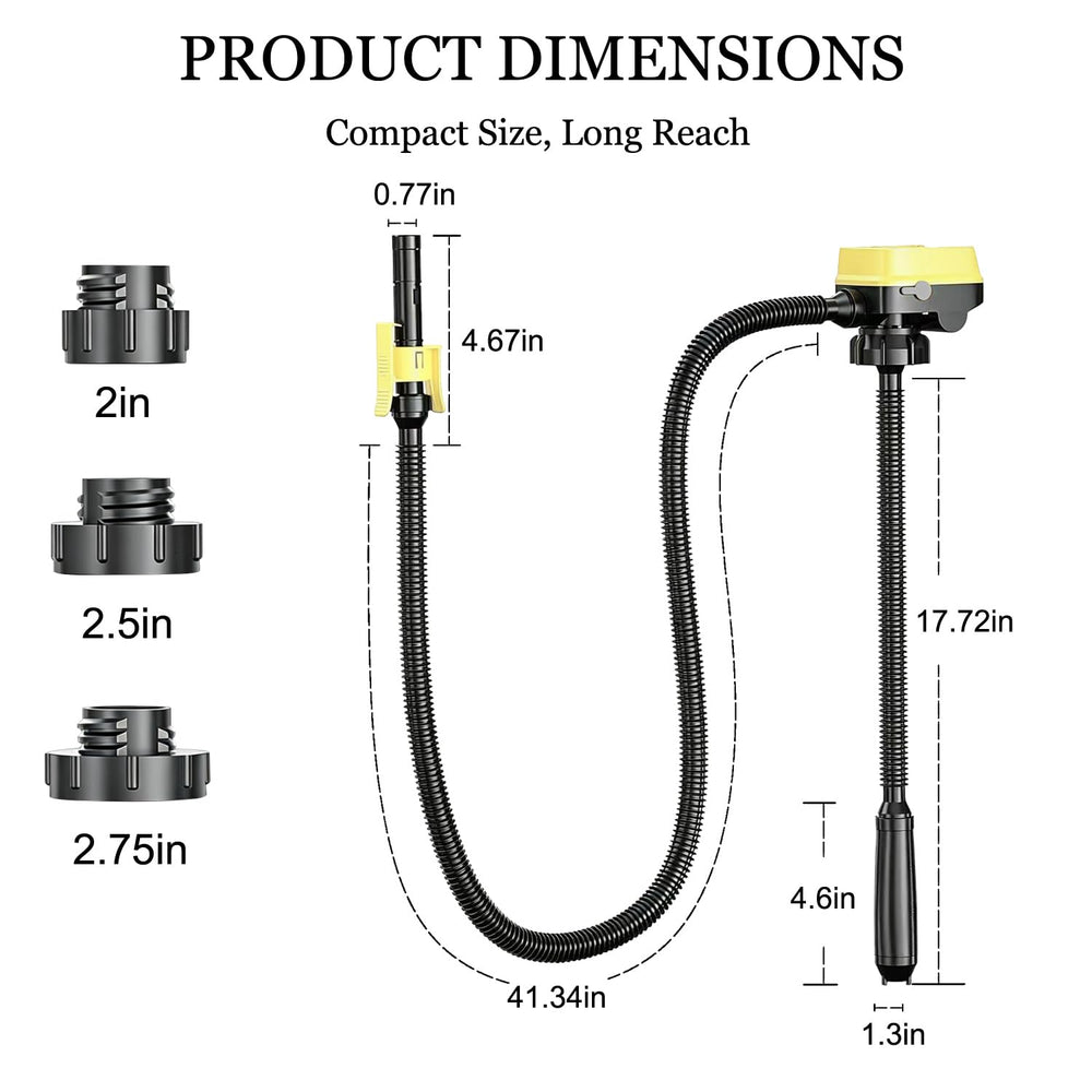 MYLFBT pump with DeWalt battery mounted demonstrating quick cordless power