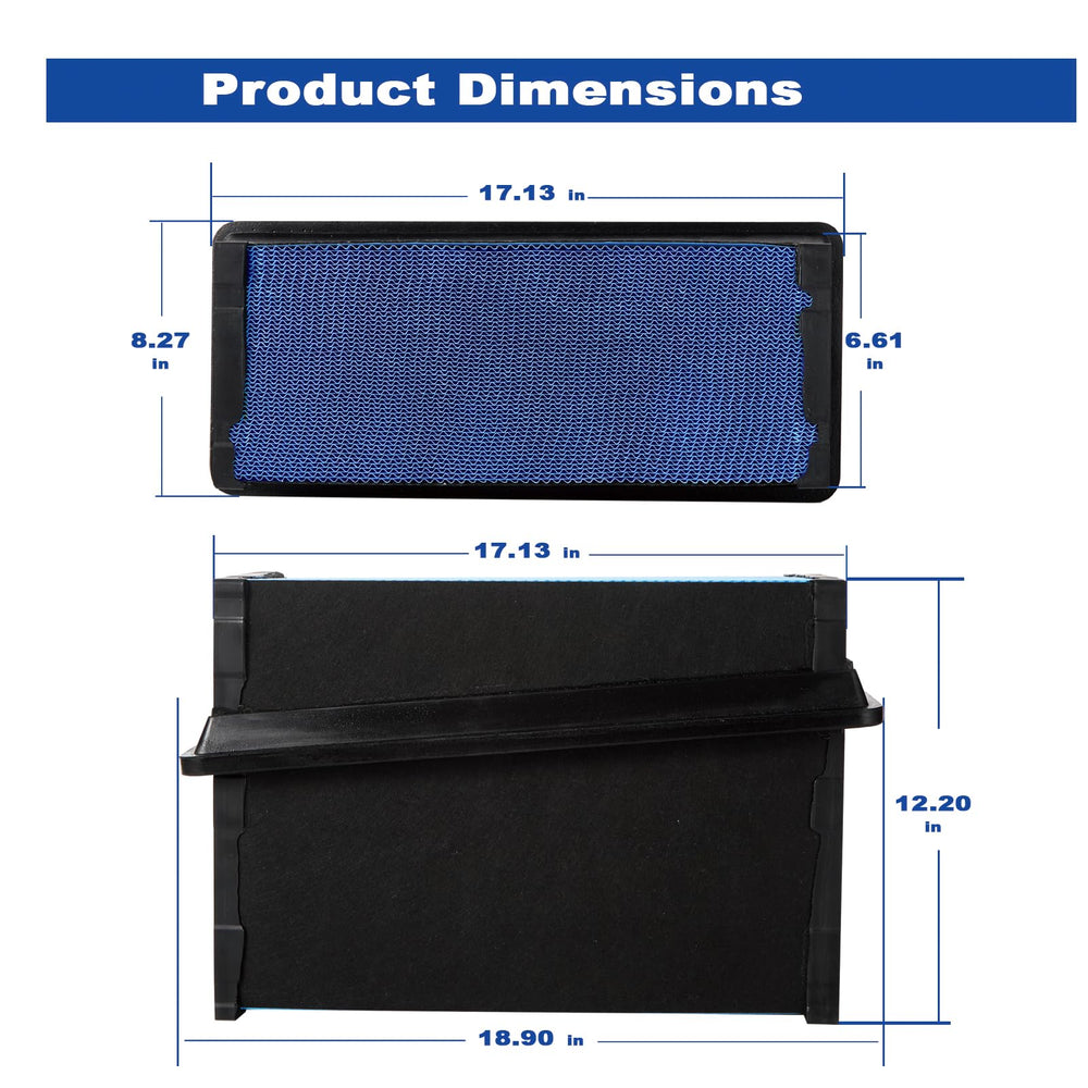 MYLSAUTO filter beside ruler showing dimensions for correct fitment benefit