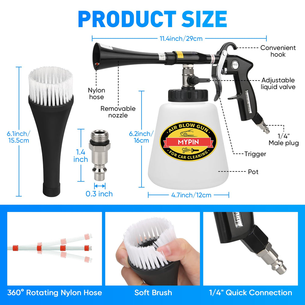 MYPIN rotating nozzle close-up highlighting adjustable spray focus