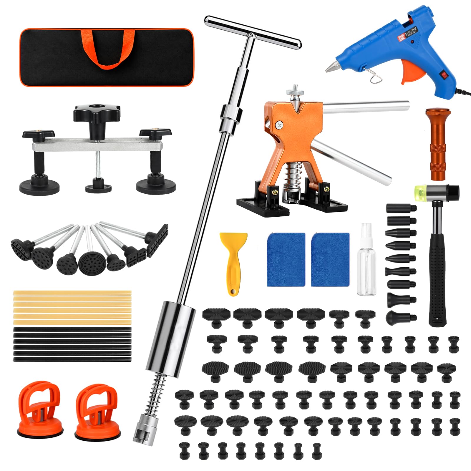 MyRainier front view of full dent repair kit showing organized tools and case