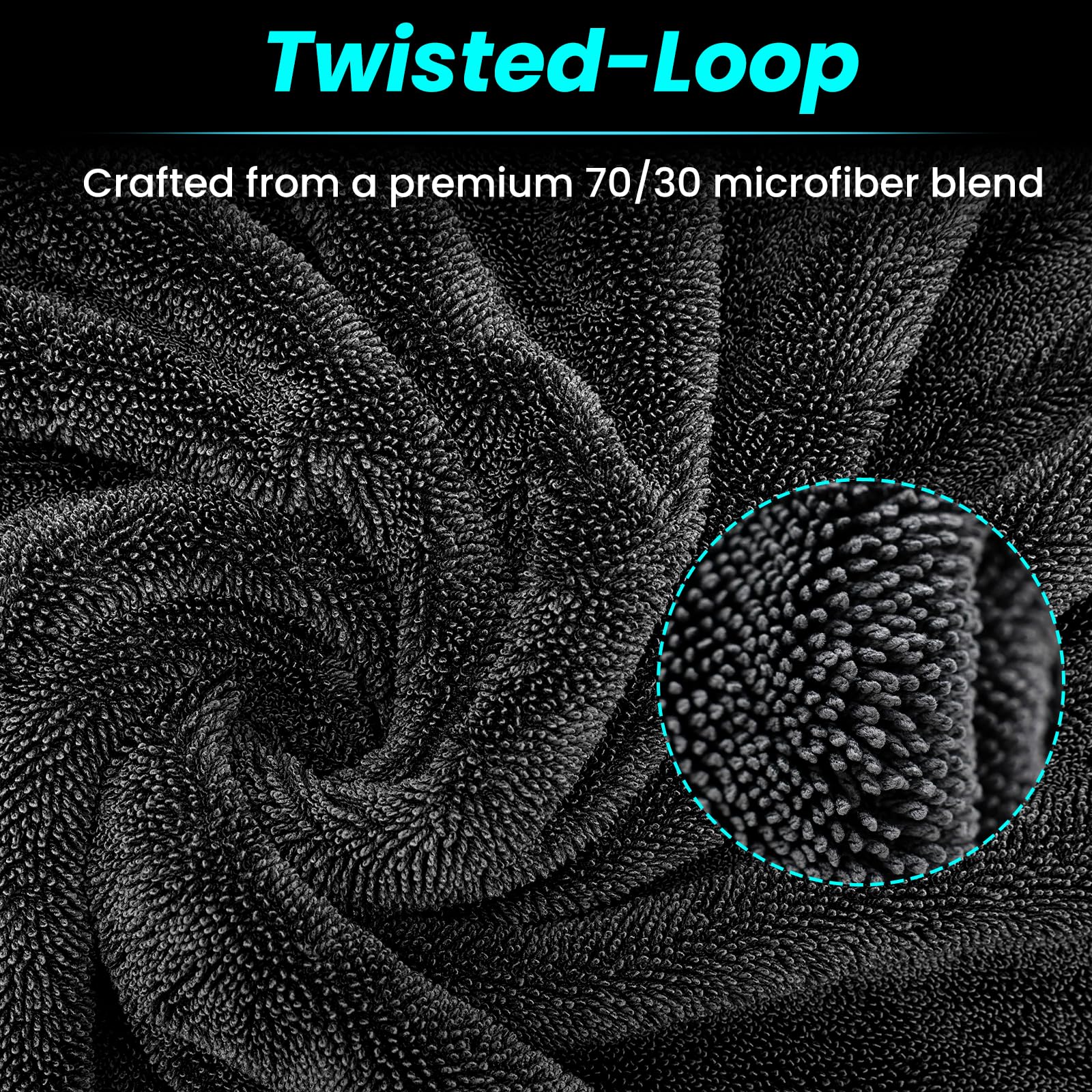 Mysticline towel cleaning mirror, streak-free glass and sharp visibility