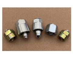 Mysttoo front view of 5-piece injector cap set, secure fit benefit