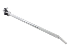 Mytee Products winch bar front angle showing sturdy chrome finish and leverage benefit