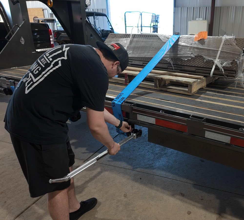 Mytee Products winch bar with included lock key indicating secure storage advantage