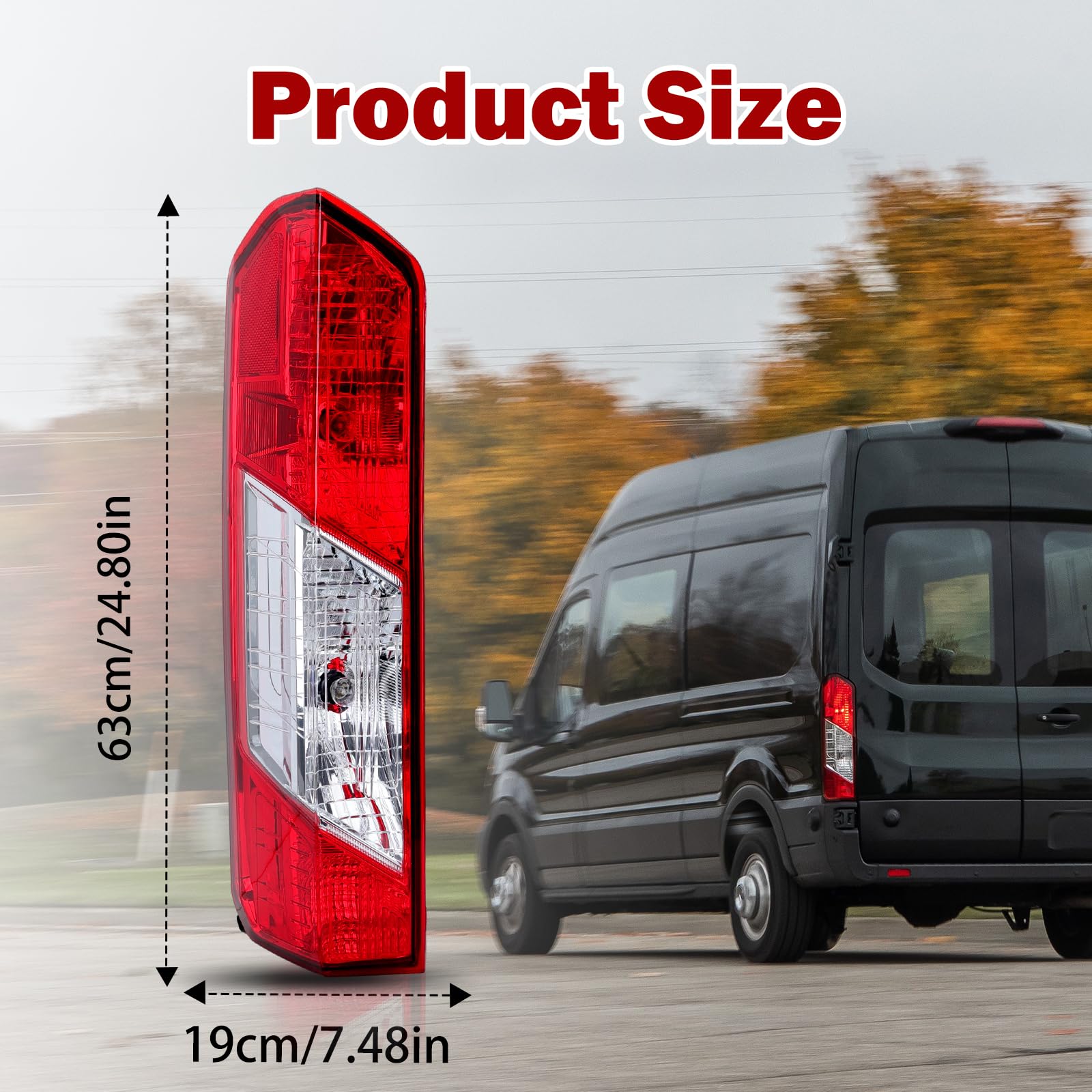 MZORANGE tail light packaged in box protecting lamp during shipping