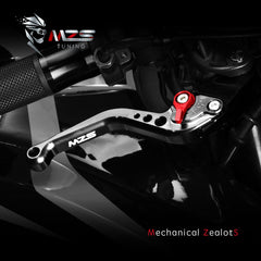MZS close-up CNC-machined lever surface highlighting precise machining and long-lasting durability