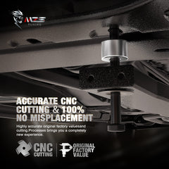 MZS installed on truck showing improved CV alignment benefit