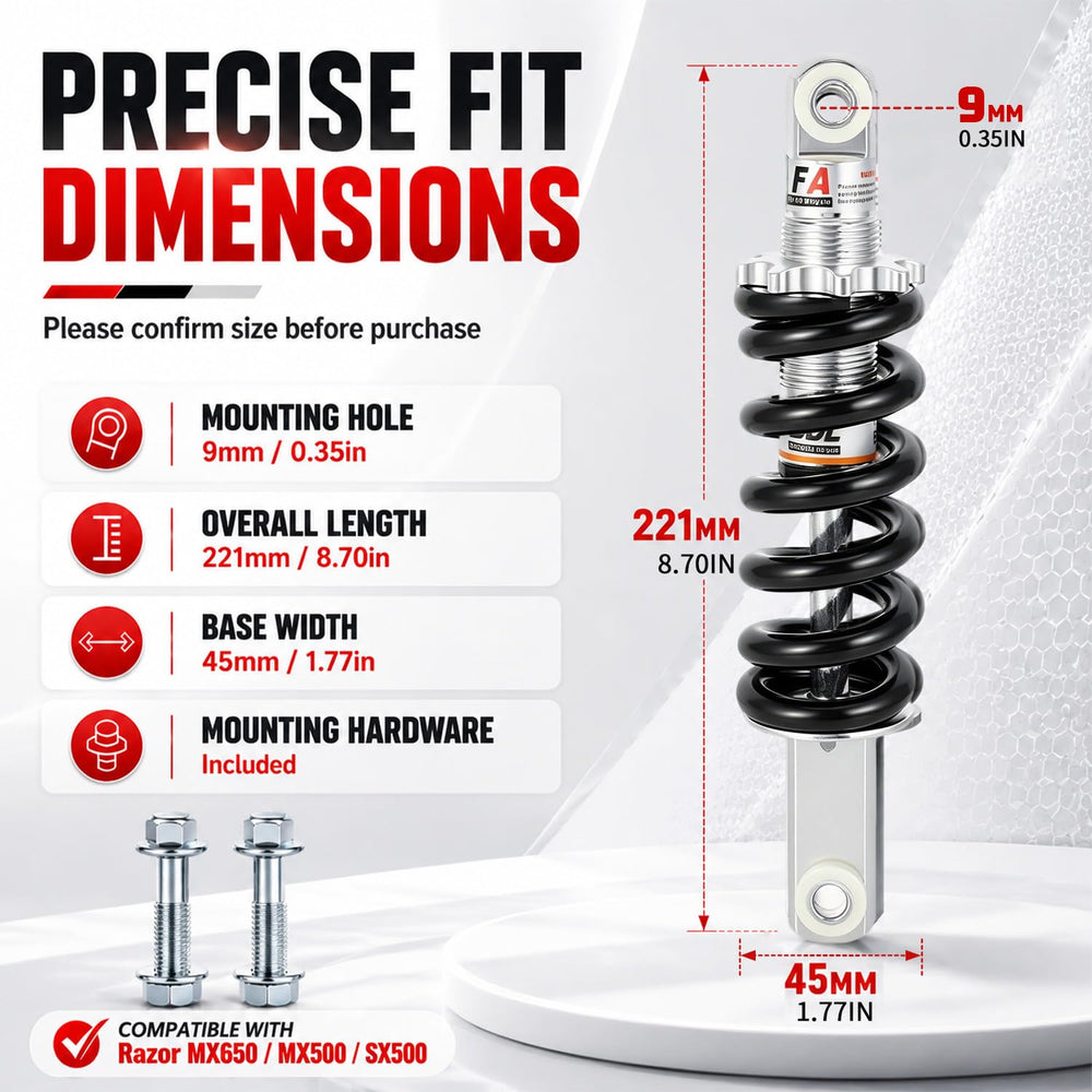 NACORE shock on trail setting showing enhanced comfort and traction benefit