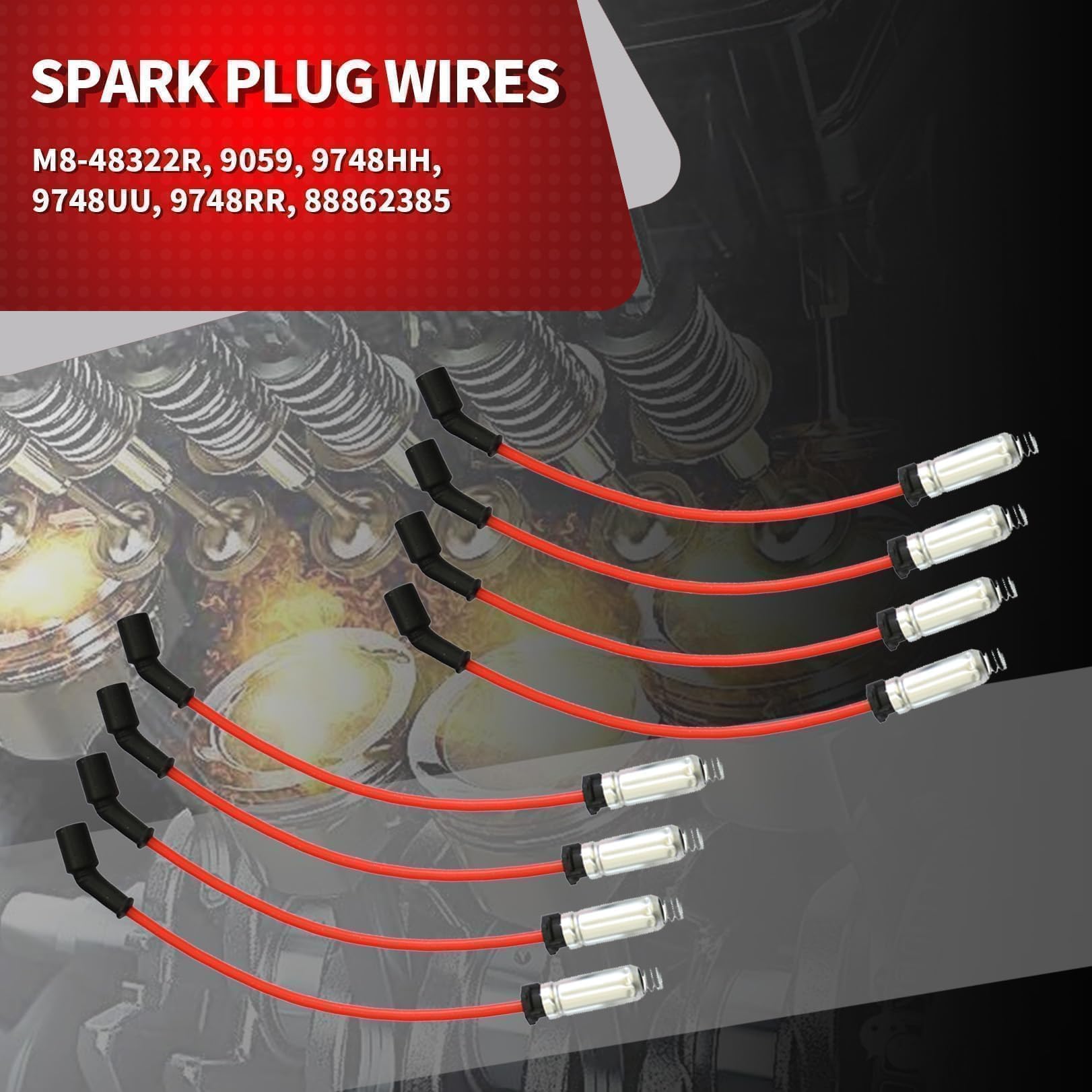 Nakkaa double-iridium spark plug detail showing fine electrodes for long life