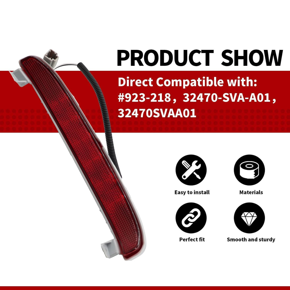 Nakkaa brake light next to measuring tape showing accurate scale fit