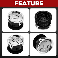 Nakkaa vent installed in F-150 interior demonstrating restored airflow control