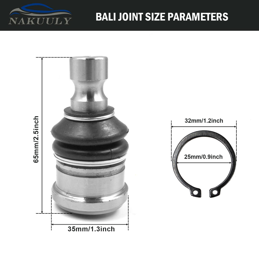 Nakuuly ball joint installed on lower control arm for restored front stability