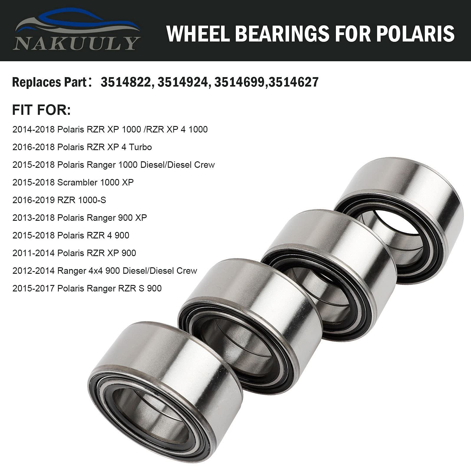 Close-up of Nakuuly bearing rubber seal highlighting contamination protection benefit