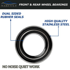 Nakuuly bearing pressed into hub demonstrating secure fitment benefit