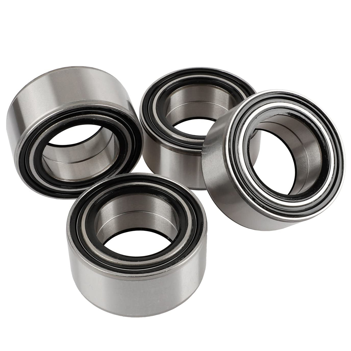 Nakuuly front packaging showing four replacement wheel bearings and labeling benefit fitment
