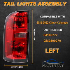 Nakuuly left tail light rear harness detail showing easy installation benefit