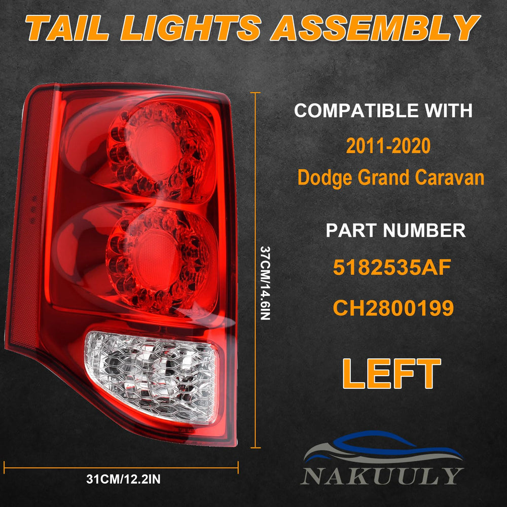 Nakuuly tail light backside with mounting points and plug connector visible