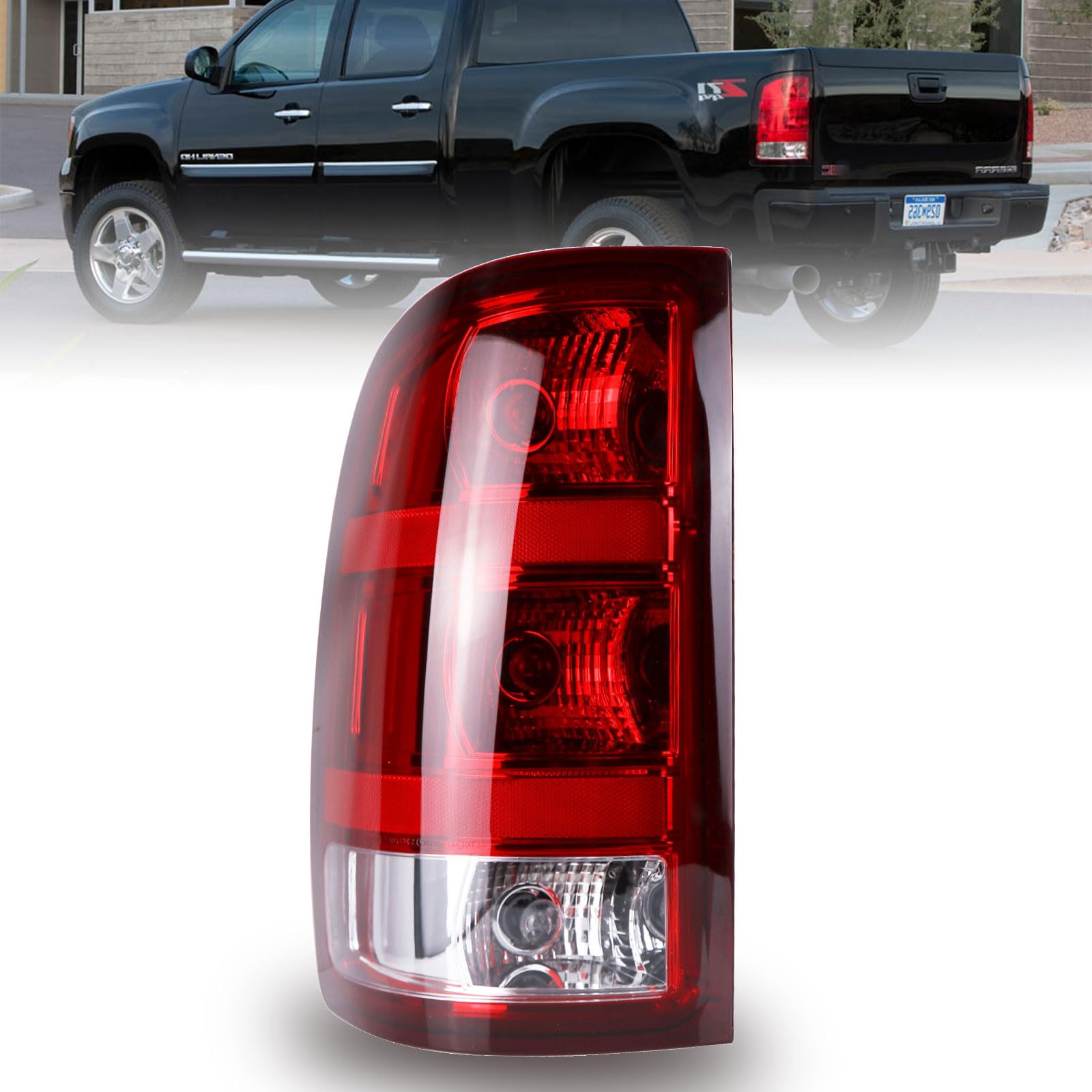 Nakuuly front view of left tail light showing fit and finish benefits