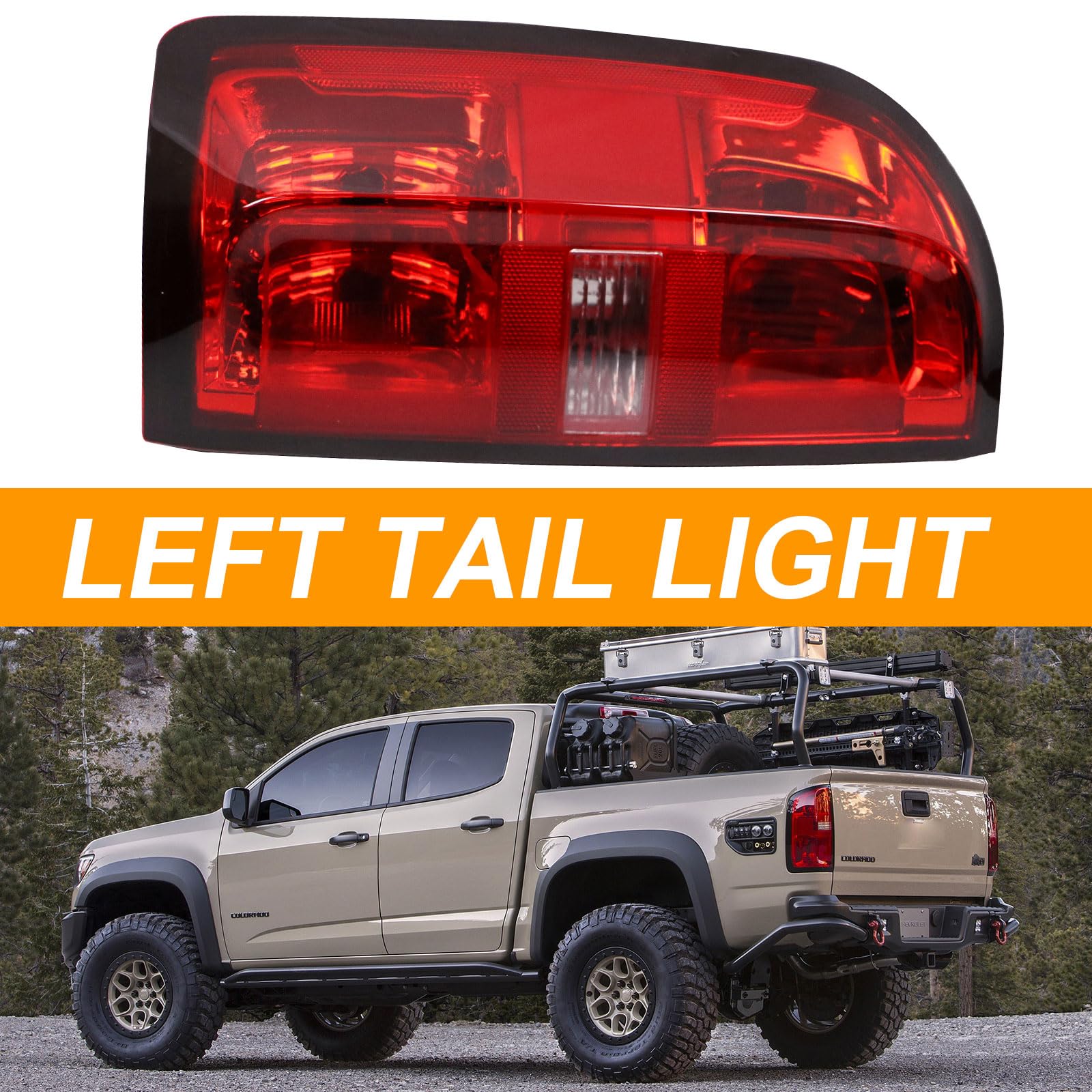 Nakuuly left tail light waterproof seal close-up showing IP67 protection benefit