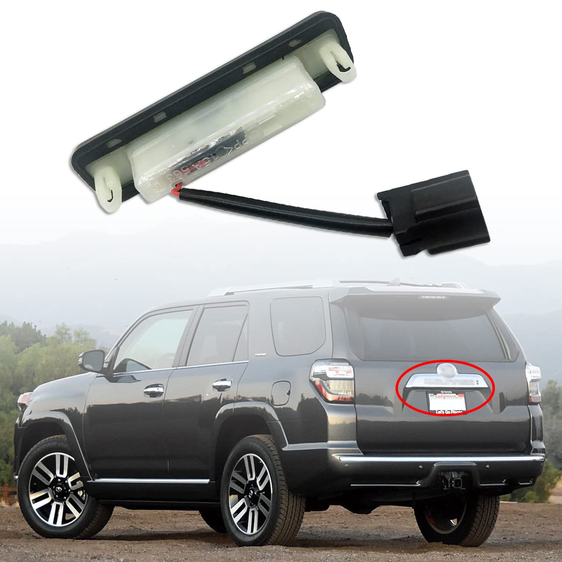 Nakuuly front view of liftgate switch showing clean fit and easy replacement benefit
