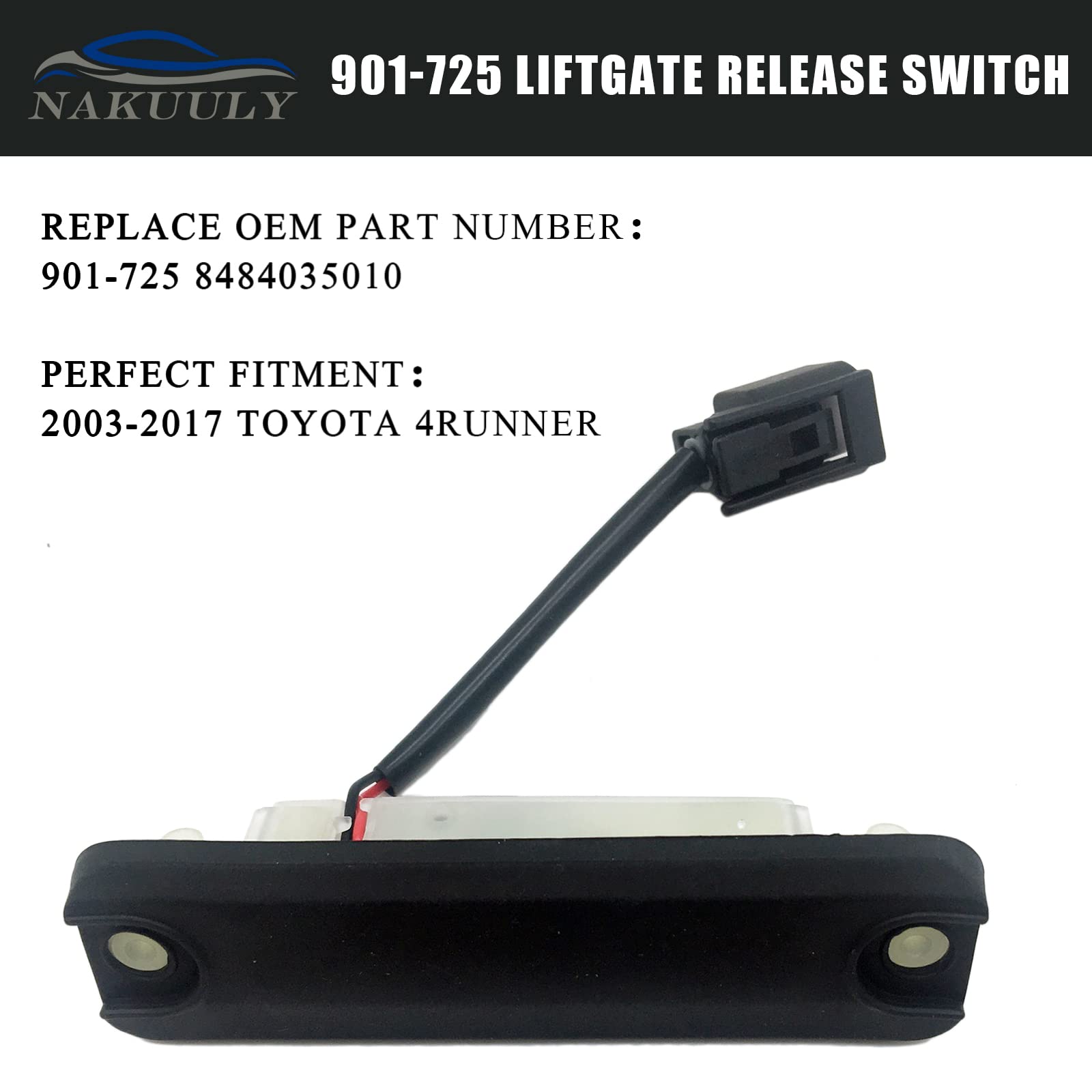 Nakuuly switch next to ruler showing compact size and straightforward installation