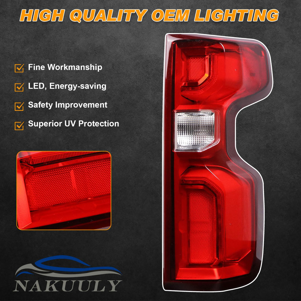 Nakuuly tail light illuminated at night showing bright LED visibility