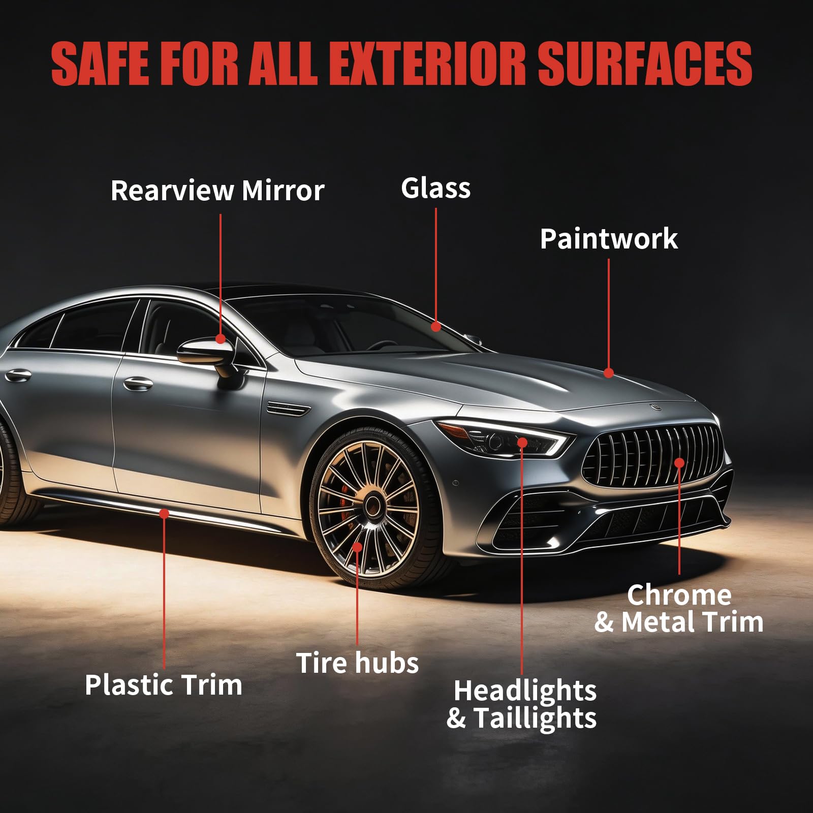 Generic Nano-Quick spray in hand applying to car panel for quick shine