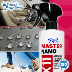 NANO Z COATING close-up on suede texture preserving natural feel benefit