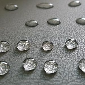 NANO Z COATING beaded water on shoe surface showing waterproofing benefit