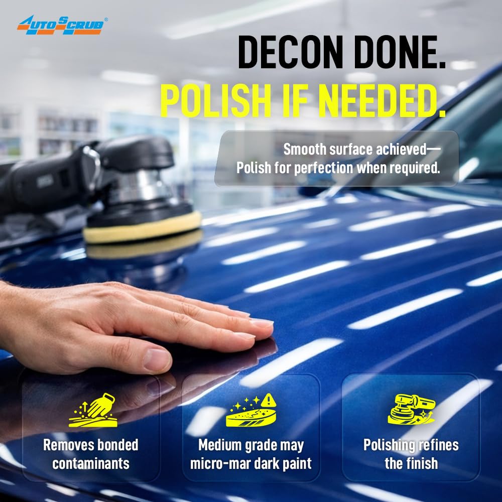 Detailing kit with Nanoskin AUTOSCRUB mitt showing professional prep workflow advantage