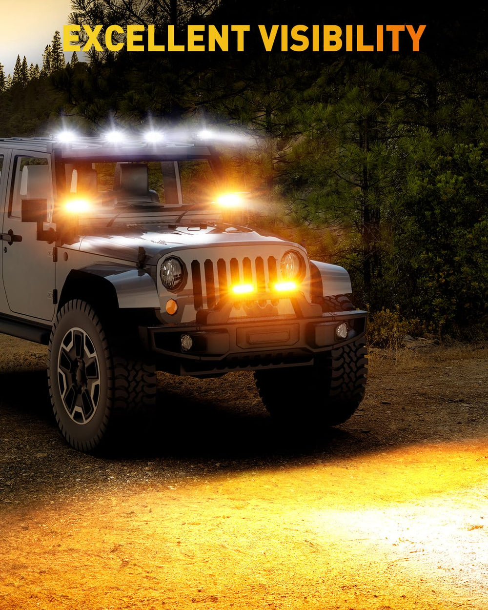NAOEVO installed on vehicle bumper for auxiliary fog lighting