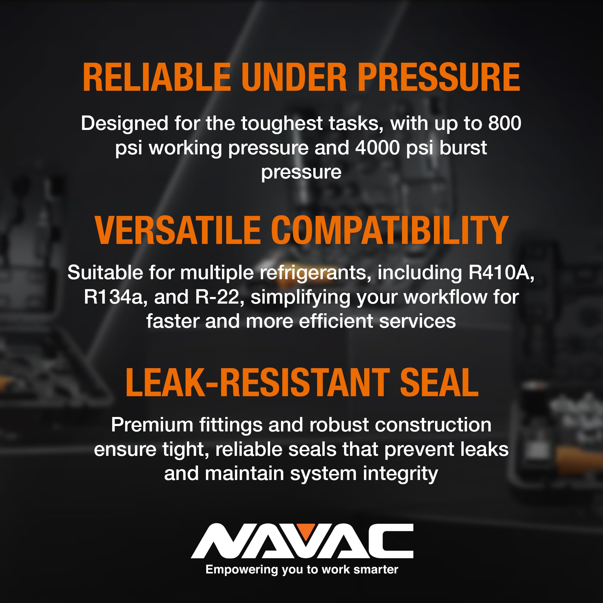 NAVAC universal gasket detail enabling easy replacement to maintain seal
