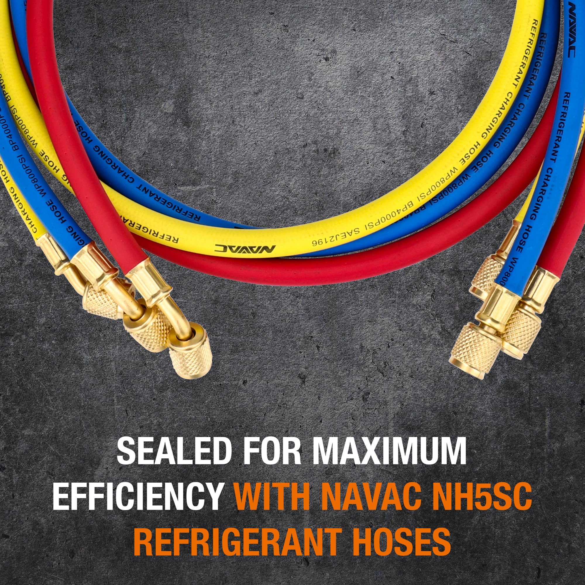 NAVAC close-up of metal valve handle providing durable control and fast shutoff