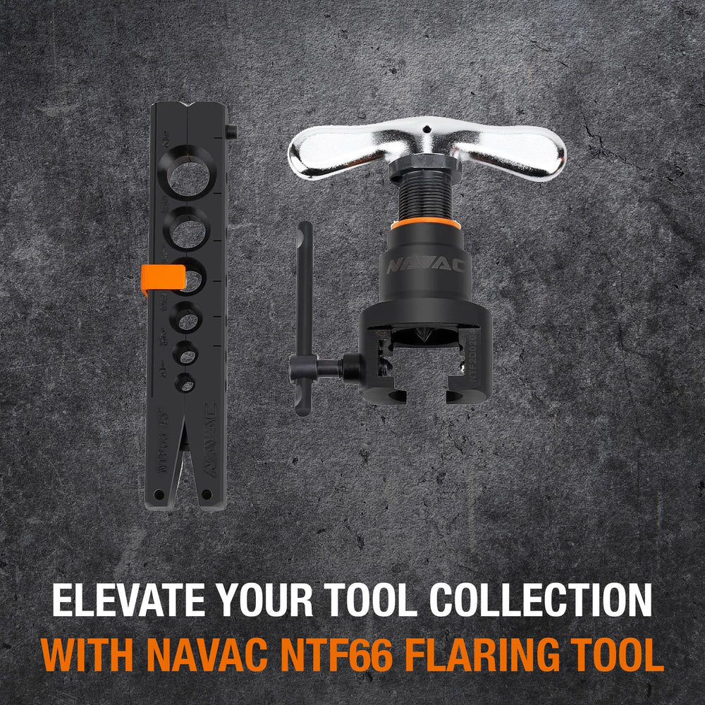 NAVAC NTF66 eccentric cone close-up showing flare geometry for accuracy