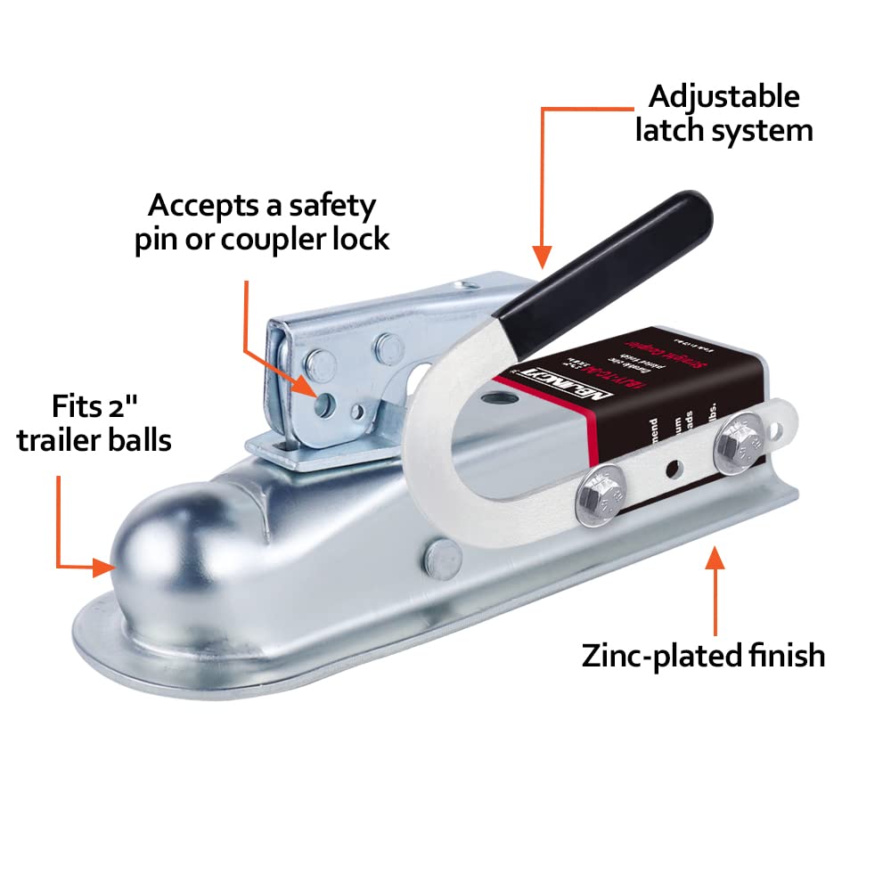 NBJINGYI close-up of integrated lift handle for easier hitching and safer hand placement