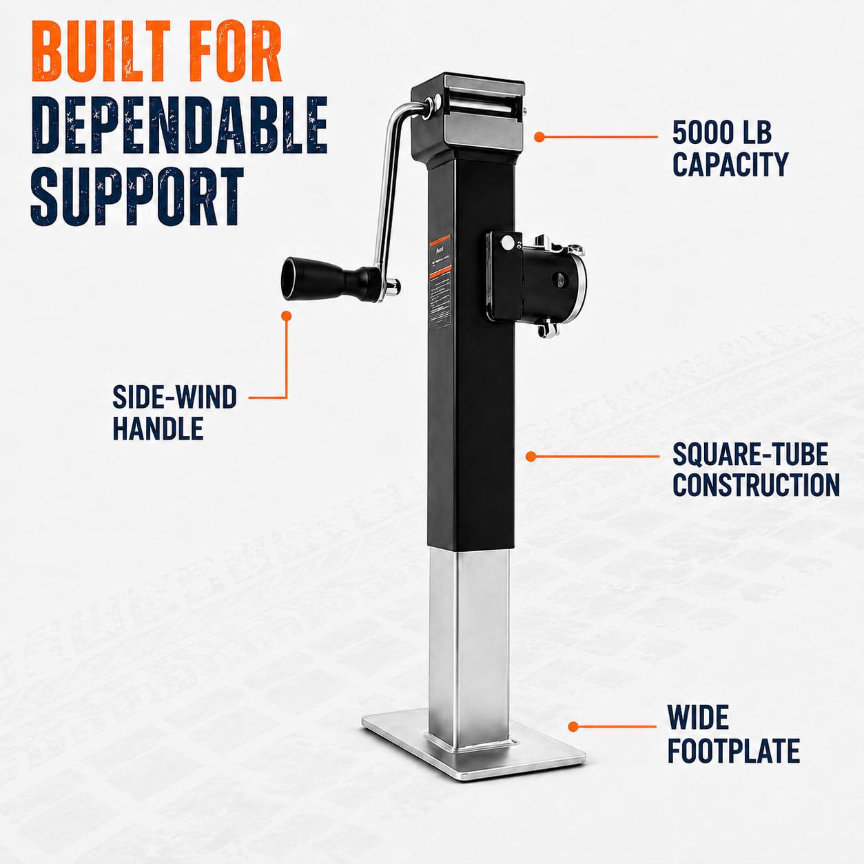 NBJINGYI heavy-duty foot plate close detail for secure ground contact