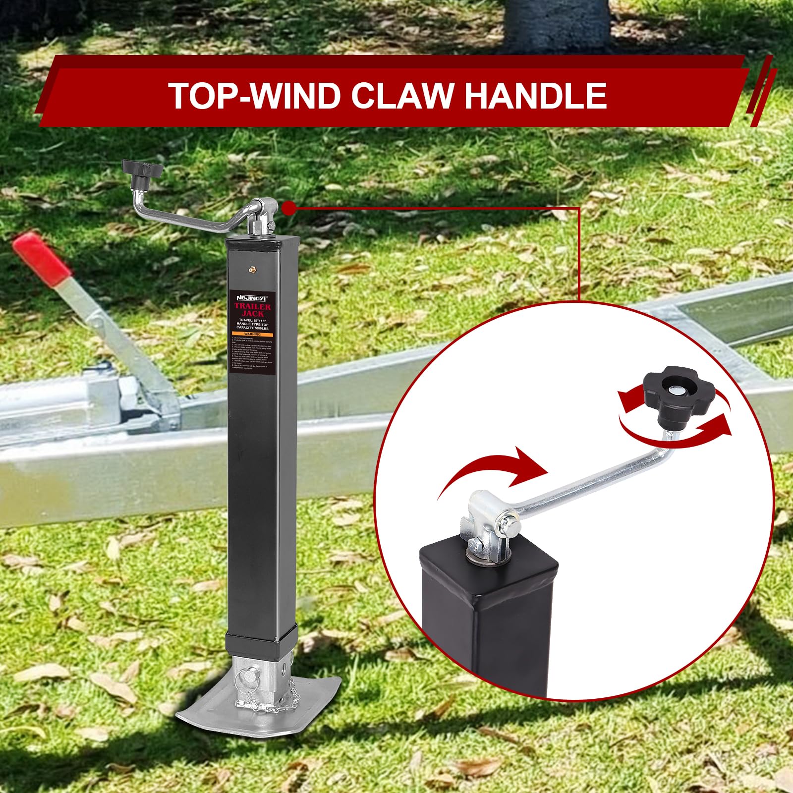 NBJINGYI installed on trailer demonstrating secure weld-on mounting benefit