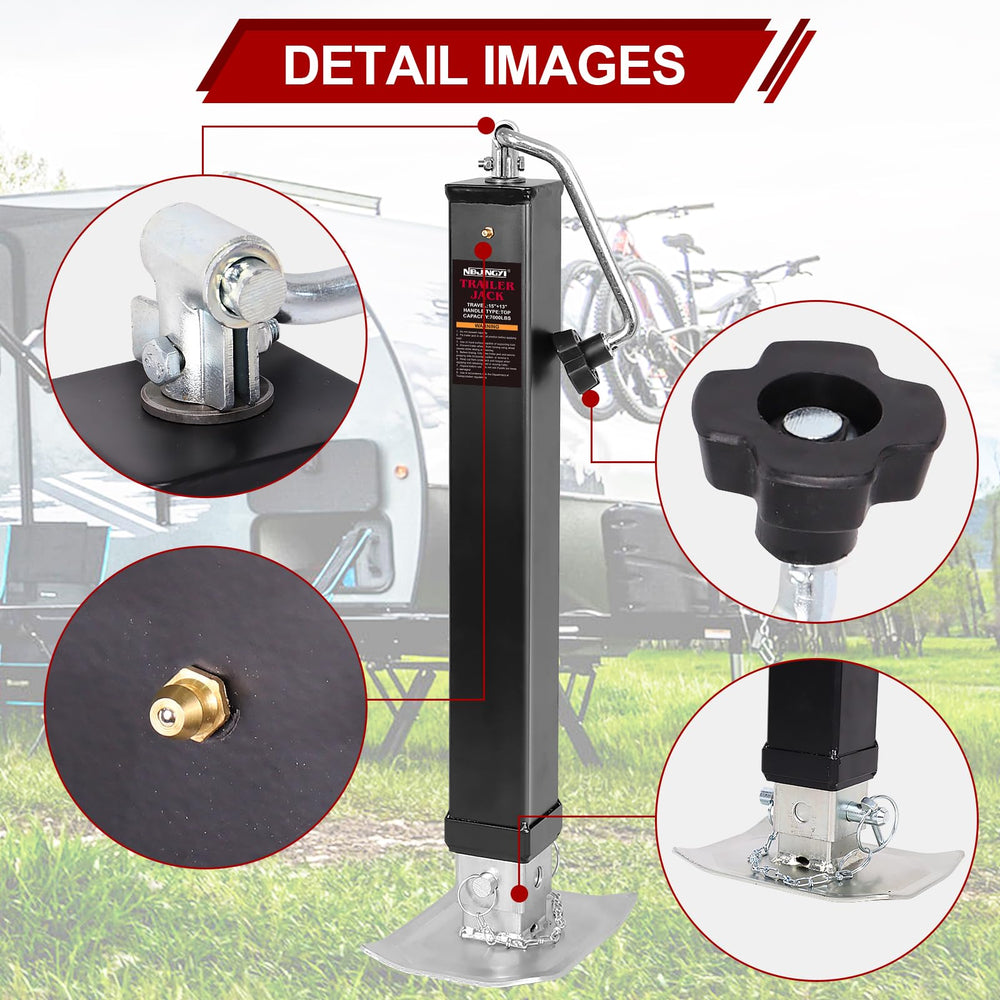 NBJINGYI top-wind foldaway handle shown for easy crank operation